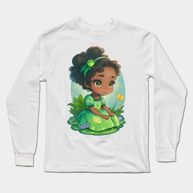 Frog Princess Long Sleeve T-Shirt by Selene’s Designs